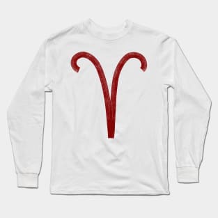 Red Aries Long Sleeve T-Shirt